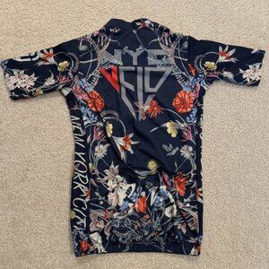 Excellent Condition Ostroy Flowers NYC Velo Cycling Set Jersey & Bibs Women’s XS